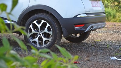 Renault Captur test drive review alloy wheel rear