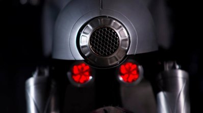 Royal Enfield Continental GT Silver Bullet by white collar bike rear