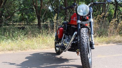 Royal Enfield Electra custom by Team DJ customs front