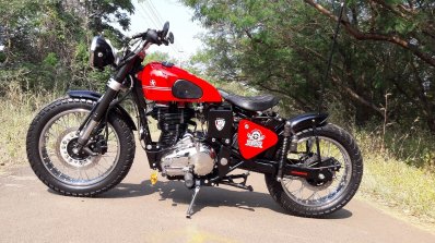 Royal Enfield Electra custom by Team DJ customs right side