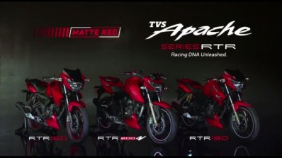 Tvs Apache Rtr 160 Amp 180 Matte Red Variant Launched