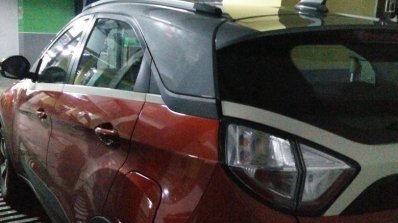 Tata Nexon spotted in basement IT park rear side
