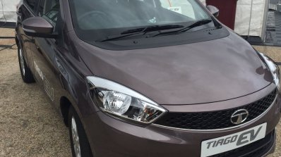 Tata Tiago EV at revealed at LCV2017 in the UK front view
