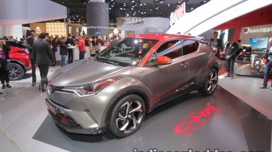 Toyota C-HR Hy-Power Concept front three quarters at IAA 2017