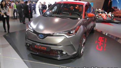 Toyota C-HR Hy-Power Concept headlamp bumper and front at IAA 2017