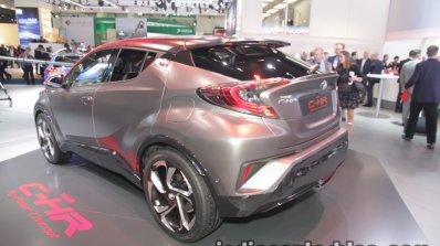 Toyota C-HR Hy-Power Concept rear three quarters at IAA 2017