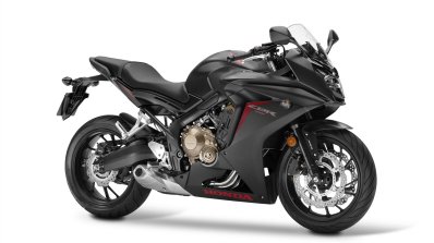 2017 Honda CBR650F Black front right quarter