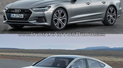 2018 Audi A7 Sportback vs. 2014 Audi A7 Sportback front three quarters left side
