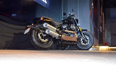 2018 Harley Davidson Fat Bob rear three quarters low