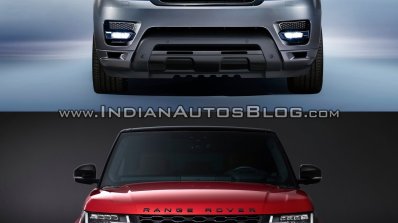 2018 Range Rover Sport vs. 2014 Range Rover Sport front