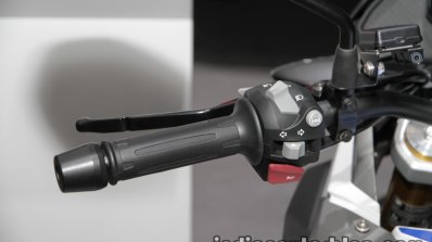 BMW G 310 GS handlebar left side at 2017 Tokyo Motor Show
