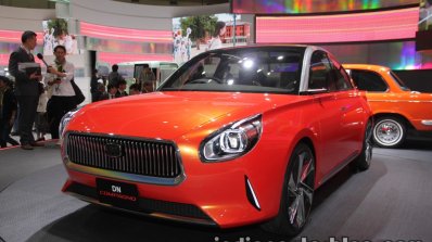 Daihatsu DN Compagno concept front three quarters at the 2017 Tokyo Motor Show