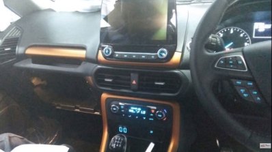 Ford EcoSport facelift spy pictures centre console