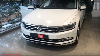 India-spec 2017 VW Passat bumper at dealership