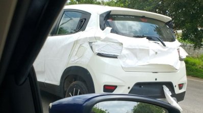 Mahindra KUV100 NXT spy pictures tail section