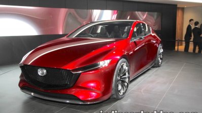 Mazda Kai Concept front three quarters left side at 2017 Tokyo Motor Show