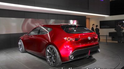 Mazda Kai Concept rear three quarters left side at 2017 Tokyo Motor Show