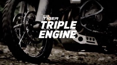 New Triumph Tiger teased engine and front brakes