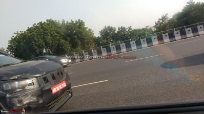 Next Gen 2018 Maruti Ertiga spy shots nose section