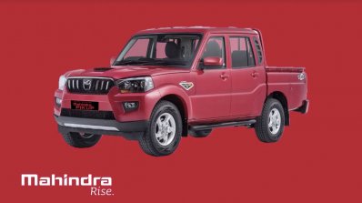 Next-gen Mahindra Scorpio Pik Up front three quarters left side