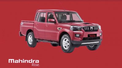 Next-gen Mahindra Scorpio Pik Up front three quarters