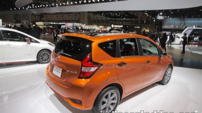 Nissan Note e-Power rear three quarters at 2017 Tokyo Motor Show