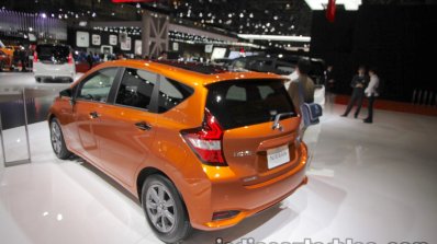 Nissan Note e-Power rear three quarters left side at 2017 Tokyo Motor Show