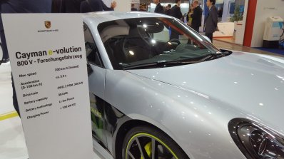 Porsche Cayman e-volution specifications