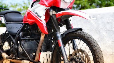 Royal Enfield Himalayan El Diablo front right quarter
