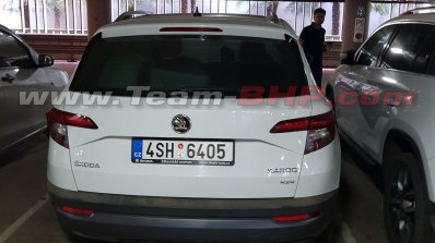 Skoda Karoq spotted in India rear