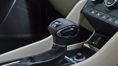 Skoda Kodiaq test drive review interior gear selector