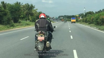 TVS Apache RR 310S spied with modified tyre hugger rear