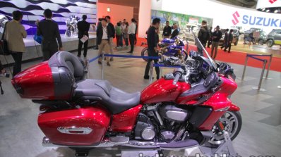 Yamaha Star Venture side saddle seat luggage box at the Tokyo Motor Show