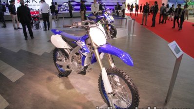 Yamaha YZ450F front three quarters right side at 2017 Tokyo Motor Show