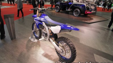 Yamaha YZ450F rear three quarters left sideat 2017 Tokyo Motor Show