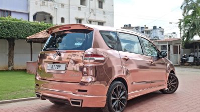 custom Maruti Ertiga rear quarter rose gold image
