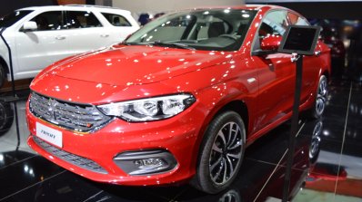 2017 Dodge Neon front three quarters left side at 2017 Dubai Motor Show