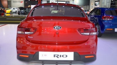 2017 Kia Rio Sedan rear at 2017 Dubai Motor Show