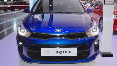 2017 Kia Rio front at 2017 Dubai Motor Show