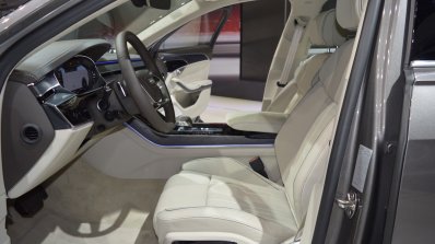 2018 Audi A8 L front seats at 2017 Dubai Motor Show