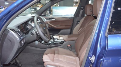 2018 BMW X3 front seats at 2017 Dubai Motor Show