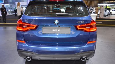 2018 BMW X3 rear at 2017 Dubai Motor Show