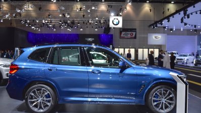 2018 BMW X3 right side at 2017 Dubai Motor Show