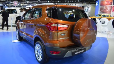 2018 Ford EcoSport rear three quarters at 2017 Dubai Motor Show