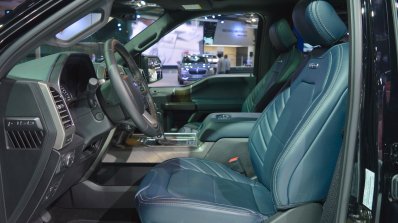 2018 Ford F-150 Limited front seats at 2017 Dubai Motor Show