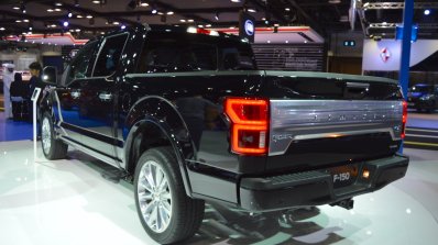 2018 Ford F-150 Limited rear three quarters left side at 2017 Dubai Motor Show