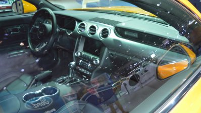 2018 Ford Mustang dashboard passenger side view at 2017 Dubai Motor Show