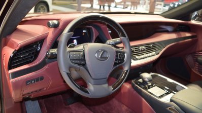 2018 Lexus LS dashboard at 2017 Dubai Motor Show