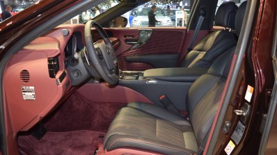 2018 Lexus LS front seats at 2017 Dubai Motor Show