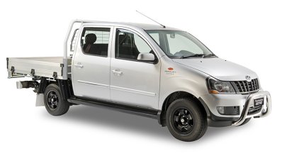 2018 Mahindra Genio dual cab variant front angle